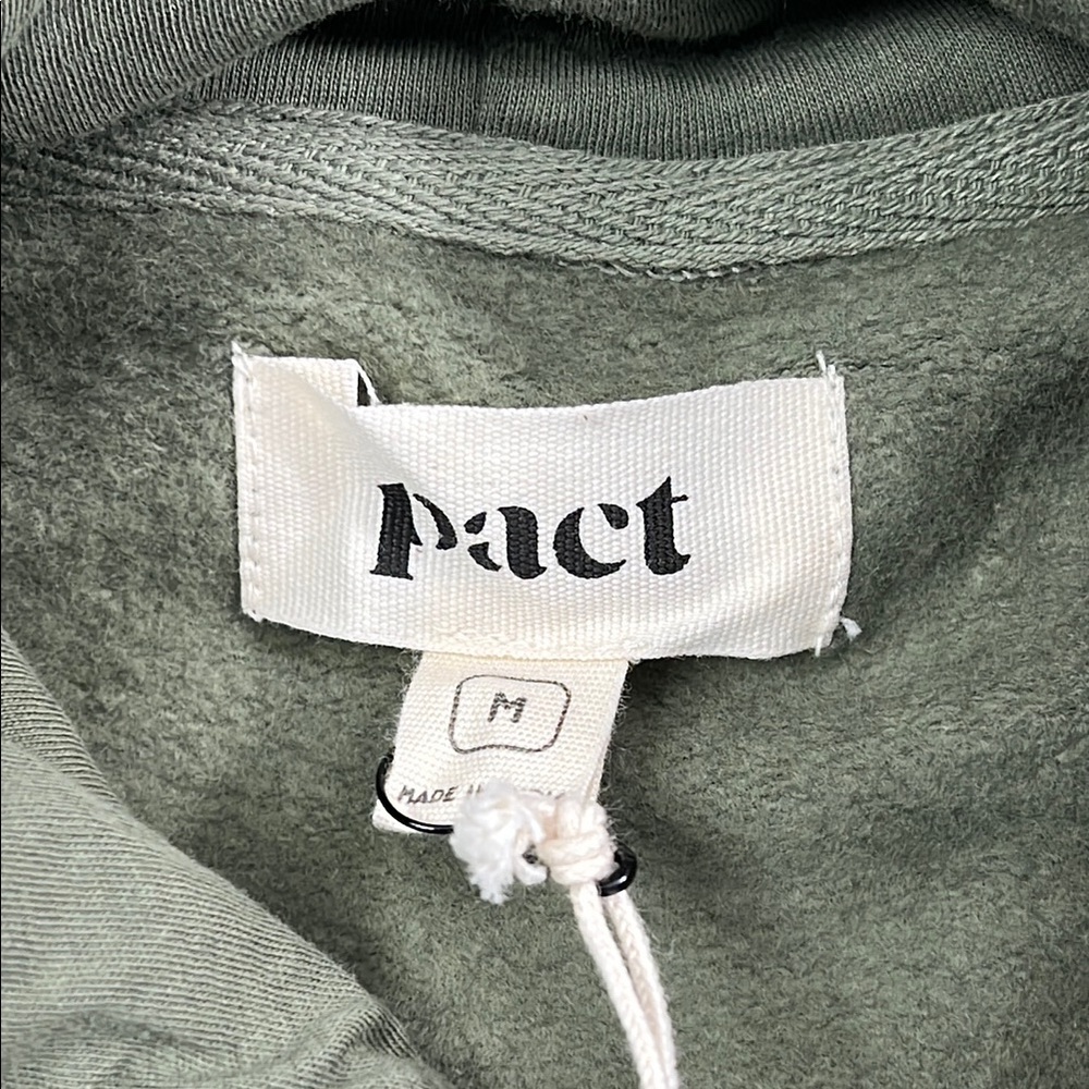 NEW PACT M‎ 100% Organic Cotton Unisex One For All Pullover Caper Hoodie - Picture 6 of 12